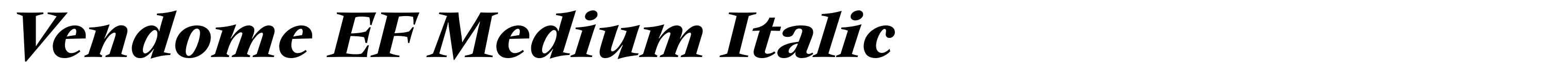 Vendome EF Medium Italic